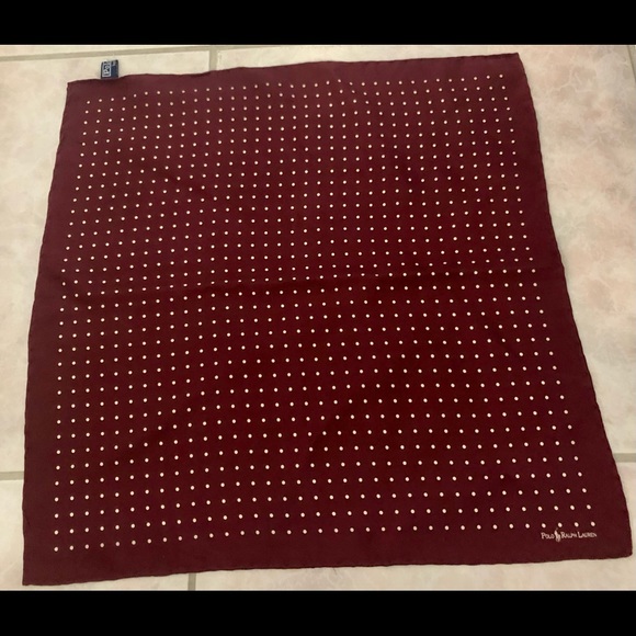 Polo Ralph Lauren 100% Silk Pocket Square - Picture 4 of 4